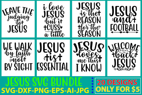 Jesus Svg Bundle SVG Syaman 