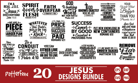 Jesus SVG Designs Bundle SVG PatternFeed8 