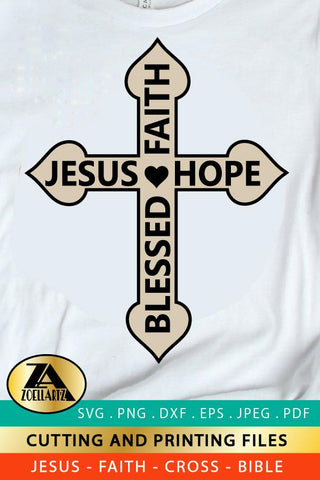 Jesus SVG PNG EPS DXF Faith SVG Blessed SVG Bible Quotes SVG SVG zoellartz 