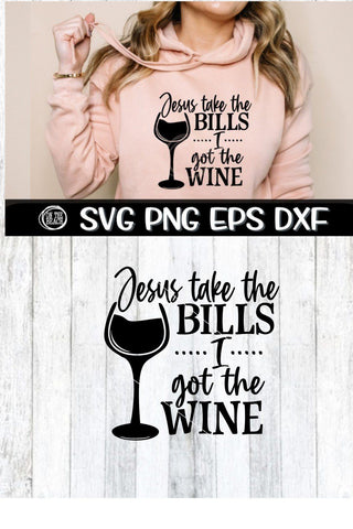 JESUS - Take The Wheel - I Got The Wine - SVG PNG EPS DXF SVG On the Beach Boutique 