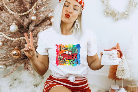 Jesus Take the Wheel Sublimation Sublimation Jagonath Roy 