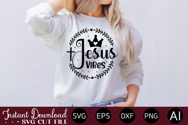 Jesus Vibes SVG SVG designmaster24 