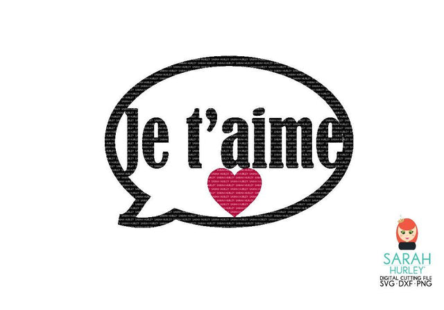 Jetaime Bubble SVG Sarah Hurley 