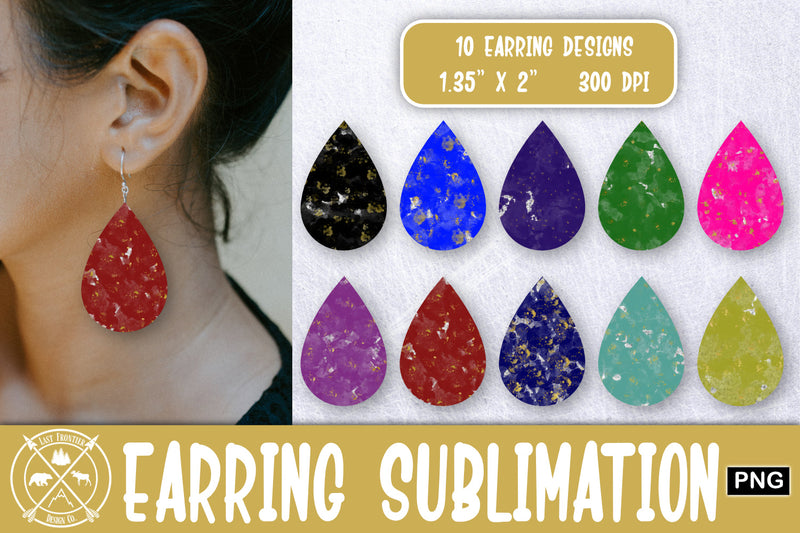 Jewel Tone Earrings Sublimation|Earrings PNG Sublimation Last Frontier Design Co. 