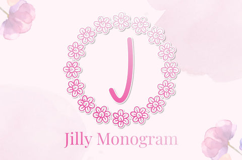 Jilly Monogram Font Masyafi Studio 