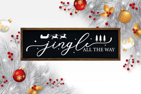 Jingle All the Way, Farmhouse Christmas Sign SVG SVG CraftLabSVG 