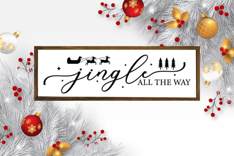 Jingle All the Way, Farmhouse Christmas Sign SVG SVG CraftLabSVG 