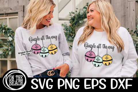 Jingle All The Way - Ornaments - SVG PNG EPS DXF SVG On the Beach Boutique 