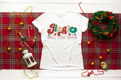Jingle All the Way, Retro Christmas SVG SVG CraftLabSVG 