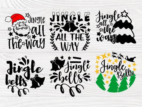 Jingle All the Way SVG Bundle, Christmas Shirt Svg SVG TonisArtStudio 