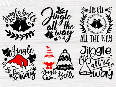 Jingle All the Way SVG Bundle, Christmas Shirt Svg SVG TonisArtStudio 