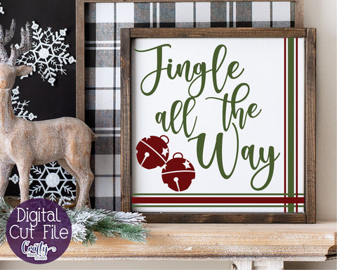 Jingle All The Way Svg, Christmas Svg, Farmhouse Svg SVG Crafty Mama Studios 