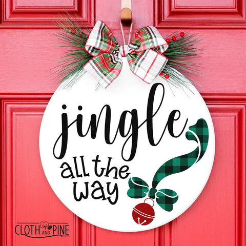 Jingle All The Way SVG Cloth and Pine Designs 
