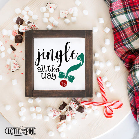 Jingle All The Way SVG Cloth and Pine Designs 