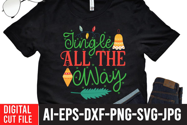 Jingle All the Way SVG Cut File SVG BlackCatsMedia 