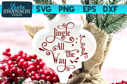 Jingle All the Way SVG Cut File SVG Laura Swanson Design 