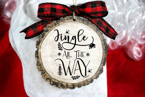 Jingle All the Way SVG I Christmas Door Sign SVG I Christmas SVG SVG Happy Printables Club 