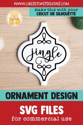 Jingle | Arabesque Tile Ornament SVG SVG Cheese Toast Digitals 