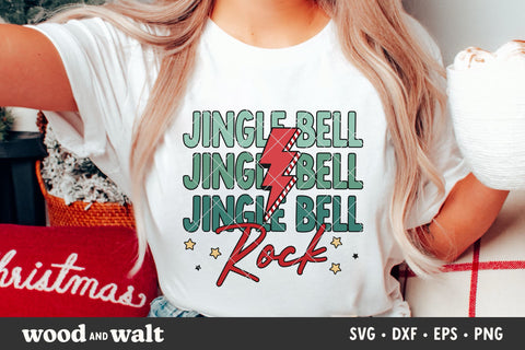 Jingle Bell Rock SVG | Retro Christmas PNG | Jolly Vibes Design SVG Wood And Walt 