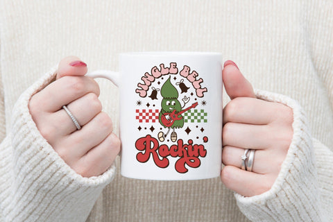 Jingle Bell Rockin, Groovy Christmas Sublimation Sublimation CraftLabSVG 