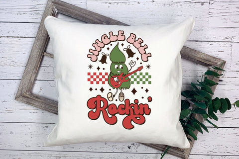 Jingle Bell Rockin, Groovy Christmas Sublimation Sublimation CraftLabSVG 