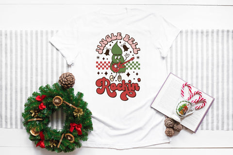 Jingle Bell Rockin, Groovy Christmas Sublimation Sublimation CraftLabSVG 