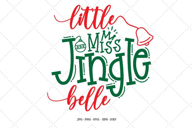 Jingle Bell Svg, Jingle Bells Svg, Hostess Gift Idea, Gift Exchange, Little Miss Jingle Belle, Kids Christmas Svg SVG SVG Digital Designer 