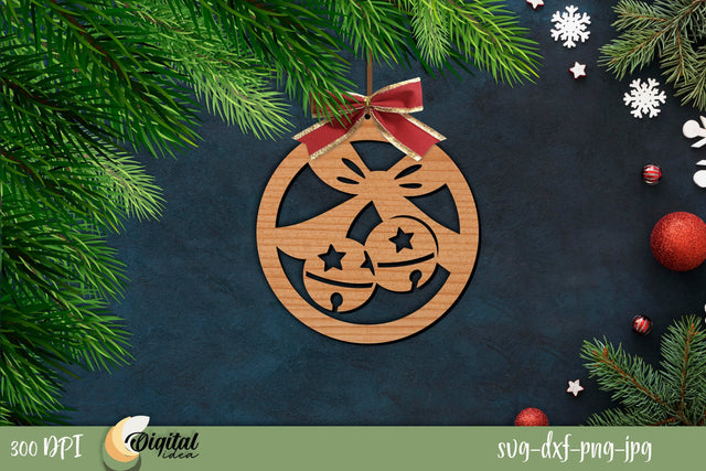 Jingle bells | Christmas ball | Merry Christmas ball cutting design SVG Evgenyia Guschina 