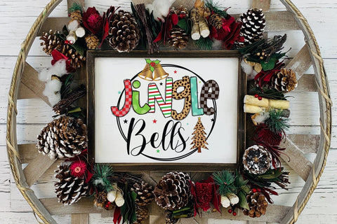 Jingle Bells, Christmas Sublimation Design Sublimation CraftLabSVG 