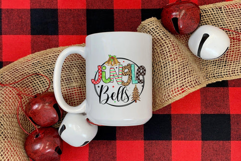 Jingle Bells, Christmas Sublimation Design Sublimation CraftLabSVG 