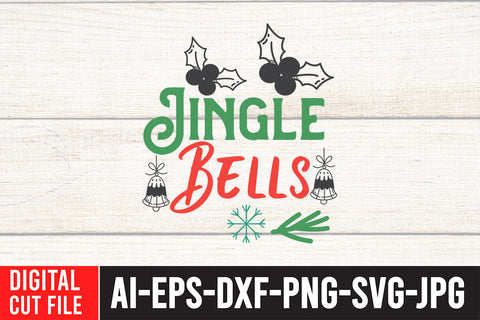 Jingle Bells SVG Cut File SVG BlackCatsMedia 