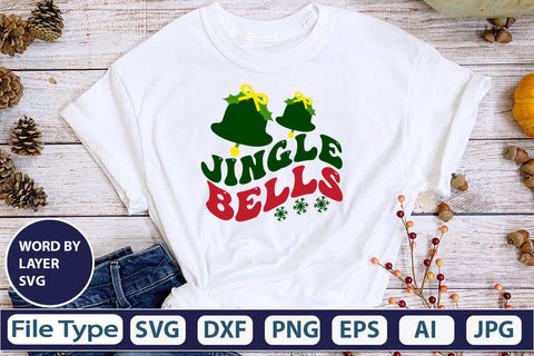 Jingle Bells SVG Cut File SVG DesignPlante 503 