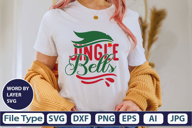 Jingle Bells SVG Cut File SVG DesignPlante 503 