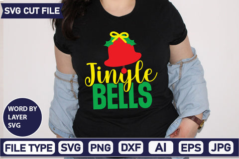 Jingle Bells SVG Cut File SVGs quotes-and-sayings food-drink mini-bundles print-cut on-sale Clipart Clip Art Sublimation or Vinyl Shirt Design SVG DesignPlante 503 