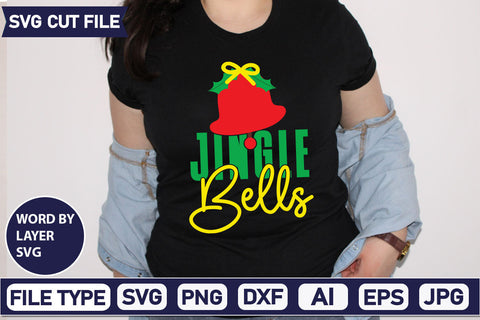 Jingle Bells SVG Cut File SVGs quotes-and-sayings food-drink mini-bundles print-cut on-sale Clipart Clip Art Sublimation or Vinyl Shirt Design SVG DesignPlante 503 