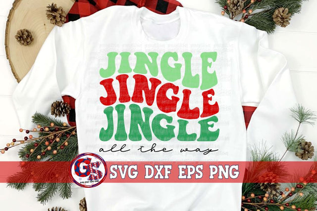 Jingle Jingle Jingle All the Way SVG DXF EPS PNG SVG Greedy Stitches 