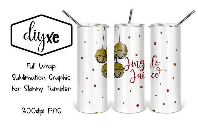 Jingle Juice | 20oz Tumbler | Christmas Sublimation Tumbler Sublimation DIYxe Designs 