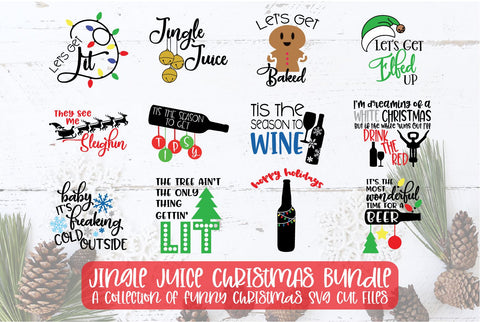 Jingle Juice Bundle - A Collection Of Christmas SVGs SVG DIYxe Designs