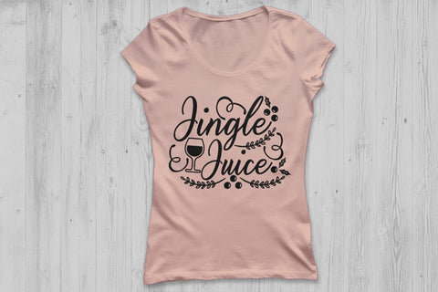 Jingle Juice| Christmas Wine SVG Cutting Files. SVG CosmosFineArt 