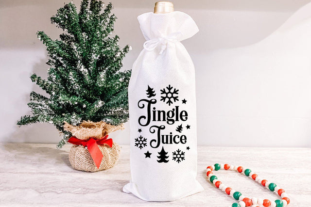 Jingle Juice Wine Bag SVG Christmas Wine Quote SVG zoellartz 