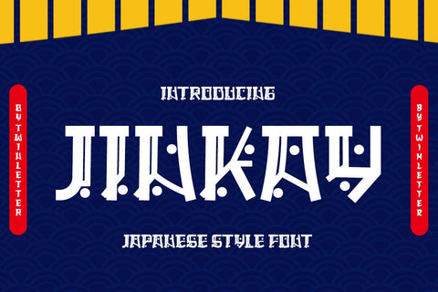 JINKAY Faux Japanese Font Font twinletter 