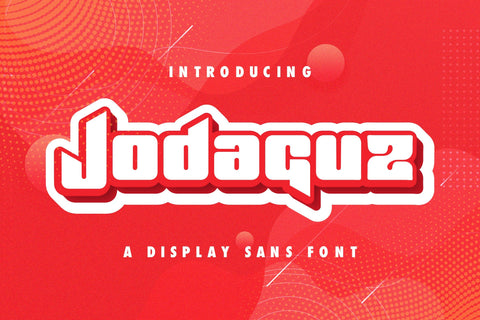 Jodaguz - Display Sans Font Font StringLabs 