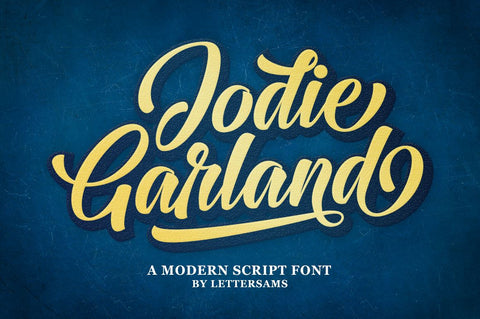 Jodie Garland Scipt Font Lettersams 