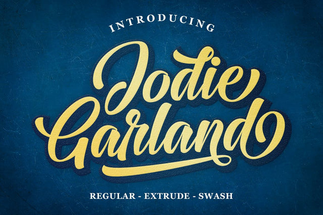 Jodie Garland Scipt Font Lettersams 