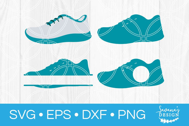 Jogging Shoe Monogram SVG SavanasDesign 
