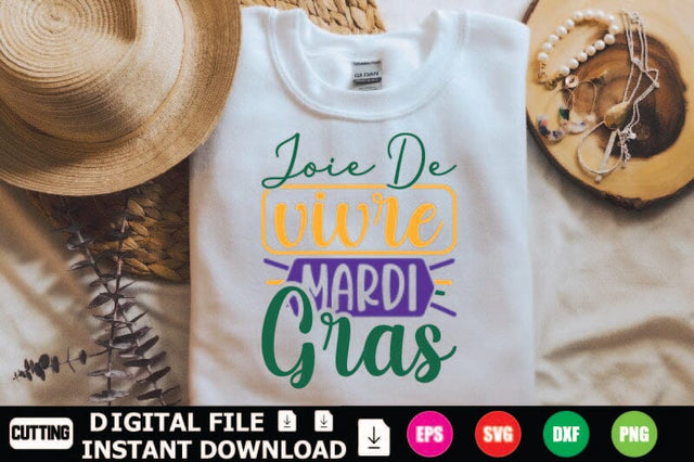 Joie De Vivre Mardi Gras SVG Shahin alam 