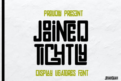 Joined tightly Font JH-CreativeFont 