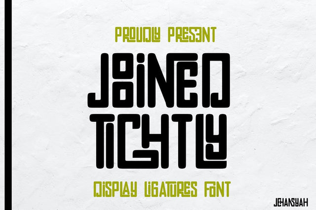 Joined tightly Font JH-CreativeFont 