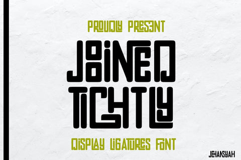 Joined tightly Font JH-CreativeFont 