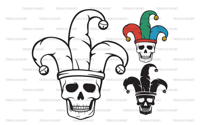 Joker skull SVG TribaliumArtSF 